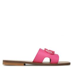 Klapki Liu Jo. Czerwone klapki Liu Jo, bez wzorów, bez obcasa, bez zapięcia. Za 349.99 zł.