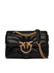 PINKO Torebka Love Puff Mini Cl PE 25 PLTT 100039 A27F Czarny. Czarne kopertówki Pinko, bez wzorów, ze skóry, wizytowe, bez dodatków. Za 1,959.00 zł.