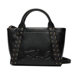 Torebka KARL LAGERFELD. Czarne torebki klasyczne KARL LAGERFELD, bez wzorów, klasyczne, bez dodatków. Za 849.99 zł.