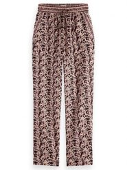 Scotch & Soda Spodnie w kolorze jasnoróżowo-czarnym rozmiar: XL. Czarne spodnie materiałowe Scotch & Soda, bez wzorów, z materiału, z podwyższonym stanem. Za 158.84 zł.