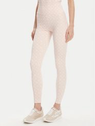 Guess Legginsy V5YB18 MC03W Różowy Slim Fit. Czerwone legginsy Guess, z aplikacjami, z syntetyku. Za 329.99 zł.