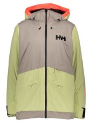 Helly Hansen Kurtka narciarska "Powchaser 2.0" w kolorze beżowo-zielonym rozmiar: M. Brązowe kurtki narciarskie Helly Hansen, m, bez wzorów, z materiału, bez kaptura, narciarskie, primaloft. Za 529.58 zł.
