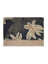 BLE Kopertówka w kolorze beżowo-czarnym - 26 x 19 x 2 cm rozmiar: onesize. Brązowe kopertówki BLE, bez wzorów, z materiału, bez dodatków. Za 42.95 zł.