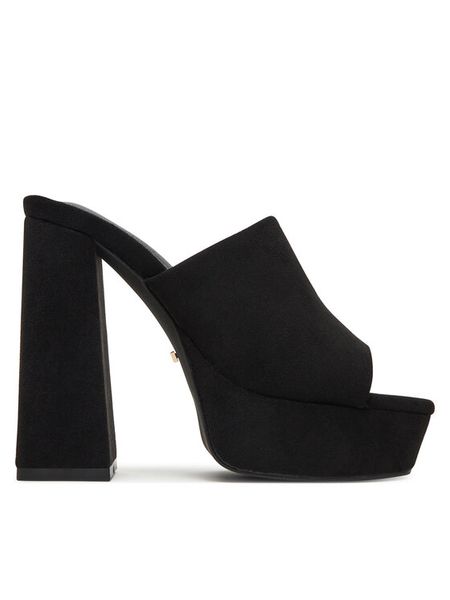 DeeZee Klapki F7979-1 Czarny. Czarne klapki DeeZee, bez wzorów, z materiału, bez obcasa, bez zapięcia. Za 159.99 zł.