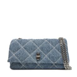 Torebka Marc Jacobs. Niebieskie kopertówki Marc Jacobs, bez wzorów, wizytowe, bez dodatków. Za 1,239.00 zł.