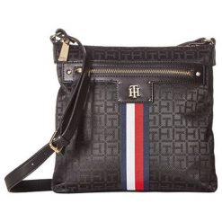 Tommy Hilfiger Torebka damska crossbody Palm er North / South Crossbody Black. Czarne torebki klasyczne Tommy Hilfiger, bez wzorów, bez dodatków. Za 454.00 zł.