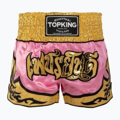 Spodenki treningowe Top King Thai Boxing. Czerwone szorty sportowe TOP KING, bez wzorów. Za 219.99 zł.