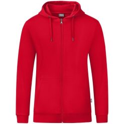 Kurtka Jako Organic. Czerwone kurtki JAKO, m, bez wzorów, z bawełny, biznesowe, z kapturem. Za 366.00 zł.