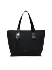 Lasocki Torebka LSK-O-001-07 Czarny. Czarne shopper bag Lasocki, bez wzorów, z materiału, bez dodatków. Za 199.99 zł.