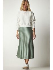 Happiness Istanbul Spódnica w kolorze zielonym rozmiar: 42. Zielone spódnice Happiness Istanbul, bez wzorów, midi. Za 78.99 zł.