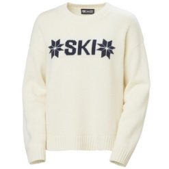 Damski sweter z dzianiny Helly Hansen Bliss. Białe swetry Helly Hansen, na zimę, bez wzorów, z dzianiny, sportowe, bez ramiączek. W wyprzedaży za 583.20 zł.