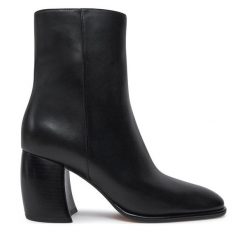 Botki MICHAEL Michael Kors. Czarne botki MICHAEL Michael Kors, bez wzorów, bez obcasa, na słupku, bez zapięcia. Za 619.99 zł.