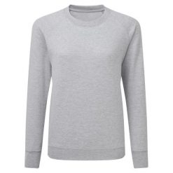 Damska Raglanowa Bluza Z Okrągłym Wycięciem Pod Szyją. Białe bluzy SG, s, bez wzorów, bez ramiączek, bez kaptura. Za 79.99 zł.