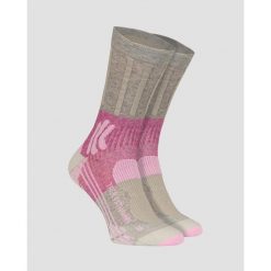 Skarpety trekkingowe damskie X-Socks Trek Path 4.0. Fioletowe skarpetki sportowe X-Socks, bez wzorów, outdoorowe. W wyprzedaży za 100.00 zł.