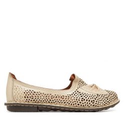 Baleriny Comfortabel. Brązowe baleriny Comfortabel, bez wzorów, bez obcasa, bez zapięcia. Za 179.99 zł.