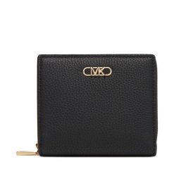 Mały Portfel Damski Michael Kors. Czarne portfele Michael Kors, bez wzorów. Za 349.99 zł.