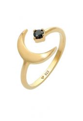 Elli Damski półksiężyc Astro Open Black z cyrkoniami w srebrze próby 925 Sterling Silver Pierścionki 1 ct. Czarne pierścionki Elli, z cyrkonią, srebrne. Za 248.99 zł.