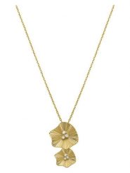 Luxenter Naszyjnik z elementem ozdobnym rozmiar: onesize. Żółte naszyjniki Luxenter, z materiału, z cyrkonią, srebrne. Za 217.99 zł.