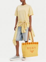 Roxy Torebka CWBEO-ROXY-L-003-09 Żółty. Żółte shopper bag Roxy, bez wzorów, bez dodatków. Za 119.99 zł.