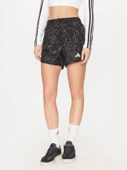 Adidas Szorty sportowe Train Essentials Allover Print Workout JE8685 Czarny Regular Fit. Czarne szorty sportowe adidas, bez wzorów, z syntetyku, na fitness i siłownię. Za 99.99 zł.