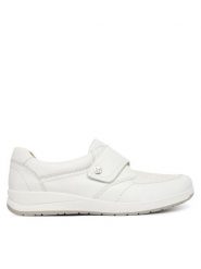 Caprice Półbuty 9-24705-46 Biały. Białe półbuty wsuwane Caprice, bez wzorów, ze skóry, bez obcasa, na płaskiej podeszwie. Za 330.99 zł.