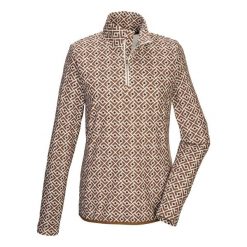 Bluza longsleeve damska Killtec KSW 109 WMN LS SHRT. Brązowe bluzy Killtec, bez wzorów, bez ramiączek, bez kaptura. Za 249.99 zł.