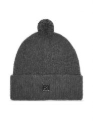 Calvin Klein Czapka Emblem Brushed LV04D8067G Szary. Szare czapki zimowe Calvin Klein, bez wzorów, z materiału. Za 259.99 zł.