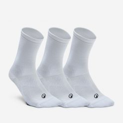 Skarpetki fitness Domyos wysokie 3 pary. Skarpetki DOMYOS, bez wzorów, z dzianiny. Za 39.99 zł.