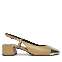 Sandały Tory Burch. Brązowe sandały Tory Burch, bez wzorów, bez obcasa, na słupku, bez zapięcia. Za 1,499.00 zł.