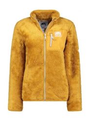 Geographical Norway Kurtka polarowa "Upecious" w kolorze musztardowym rozmiar: S. Brązowe kurtki Geographical Norway, s, bez wzorów, z polaru, bez kaptura. Za 127.65 zł.