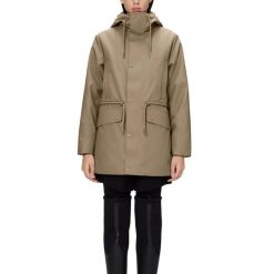 Kurtka RAINS NOME SHORT W PARKA W3T3 Beżowy. Brązowe kurtki Rains, s, bez wzorów, z tkaniny, bez kaptura. Za 825.99 zł.