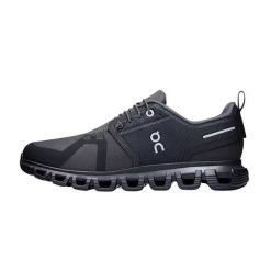 Buty damskie On Cloud 6 WP. Czarne buty do biegania On Running, bez wzorów, z materiału, bez zapięcia, do biegania. Za 749.99 zł.