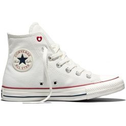 Buty sportowe Converse Chuck Taylor All Star. Białe buty treningowe Converse, bez wzorów, bez zapięcia. Za 590.00 zł.