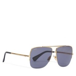 Okulary przeciwsłoneczne Max Mara. Żółte okulary przeciwsłoneczne Max Mara, bez wzorów, złote. Za 869.99 zł.