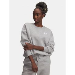 Bluza Under Armour Icon Fleece Hoodie. Szare bluzy Under Armour, bez wzorów, bez ramiączek, bez kaptura. Za 179.99 zł.