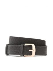 Liu Jo Pasek Damski Cintura 3.5 cm AXX020 E0087 Czarny. Czarne paski Liu Jo, bez wzorów, ze skóry. Za 179.99 zł.