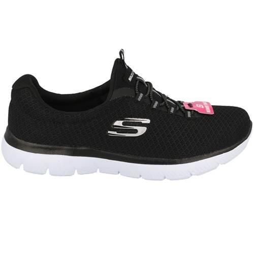 Buty do biegania damskie Skechers Sneaker Summits. Czarne buty do biegania Skechers, bez wzorów, z materiału, bez zapięcia, do biegania, skechers sport. Za 288.00 zł.