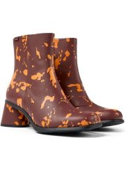 Camper Skórzane botki ze wzorem rozmiar: 39. Botki Camper, bez wzorów, eleganckie, bez obcasa, bez zapięcia. Za 474.45 zł.