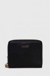 Liu Jo portfel damski kolor czarny. Czarne portfele Liu Jo, bez wzorów. Za 339.99 zł.