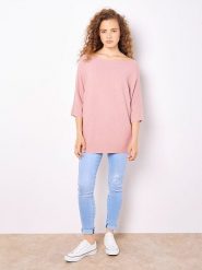 Apricot Sweter w kolorze jasnoróżowym rozmiar: XL. Różowe swetry Apricot, xl, bez wzorów, bez ramiączek. Za 60.99 zł.