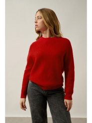 AUTHENTIC CASHMERE Kaszmirowy sweter "Oceane" w kolorze czerwonym rozmiar: M. Czerwone swetry AUTHENTIC CASHMERE, m, bez wzorów, z kaszmiru, bez ramiączek. Za 478.99 zł.