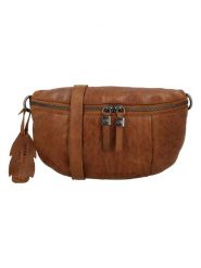 HIDE & STITCHES Skórzana saszetka w kolorze jasnobrązowym - 24 x 13 x 11 cm rozmiar: onesize. Brązowe nerki i saszetki HIDE & STITCHES, bez wzorów, z materiału, sportowe, bez dodatków. Za 173.99 zł.