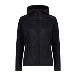 Bluza damska turystyczna CMP 35E6506. Czarne bluzy bez kaptura CMP, xs, bez wzorów, bez kaptura, trekkingowe. Za 382.50 zł.