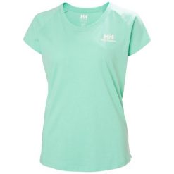 T-shirt damski Helly Hansen Nord Graphic Drop. Niebieskie t-shirty Helly Hansen, bez wzorów, z bawełny, sportowe, bez kołnierzyka, bez ramiączek. Za 195.00 zł.