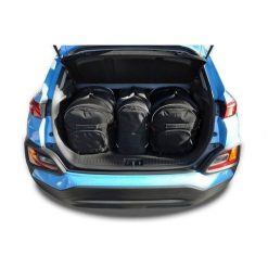 Torby Do Bagażnika Hyundai Kona 2017-2022 3Szt Kjust. Czarne torby podróżne KJUST, bez wzorów. Za 921.00 zł.