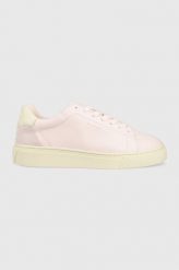 Gant sneakersy skórzane Julice kolor różowy. Czerwone buty sportowe lifestyle Gant, bez wzorów, z gumy, sportowe, z okrągłym noskiem, bez zapięcia. Za 599.99 zł.