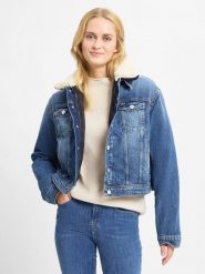 Tommy Jeans kurtka dżinsowa 3 w 1 Kobiety niebieski, M. Niebieskie kurtki Tommy Jeans, m, bez wzorów, z jeansu, bez kaptura. Za 749.95 zł.
