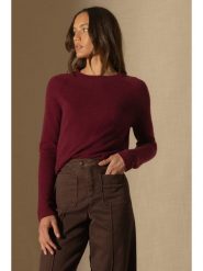 Perfect Cashmere Kaszmirowy sweter w kolorze bordowym rozmiar: M. Czerwone swetry Perfect Cashmere, m, bez wzorów, z kaszmiru, bez ramiączek. Za 326.99 zł.