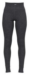 Legginsy termoaktywne damskie Odlo ACTIVE WARM ECO. Szare legginsy ODLO, bez wzorów, ze skóry, sportowe. Za 249.99 zł.