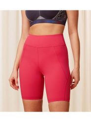 Triumph Szorty sportowe w kolorze koralowym rozmiar: M. Czerwone szorty sportowe Triumph, bez wzorów, z materiału, z podwyższonym stanem, outdoorowe. Za 100.99 zł.